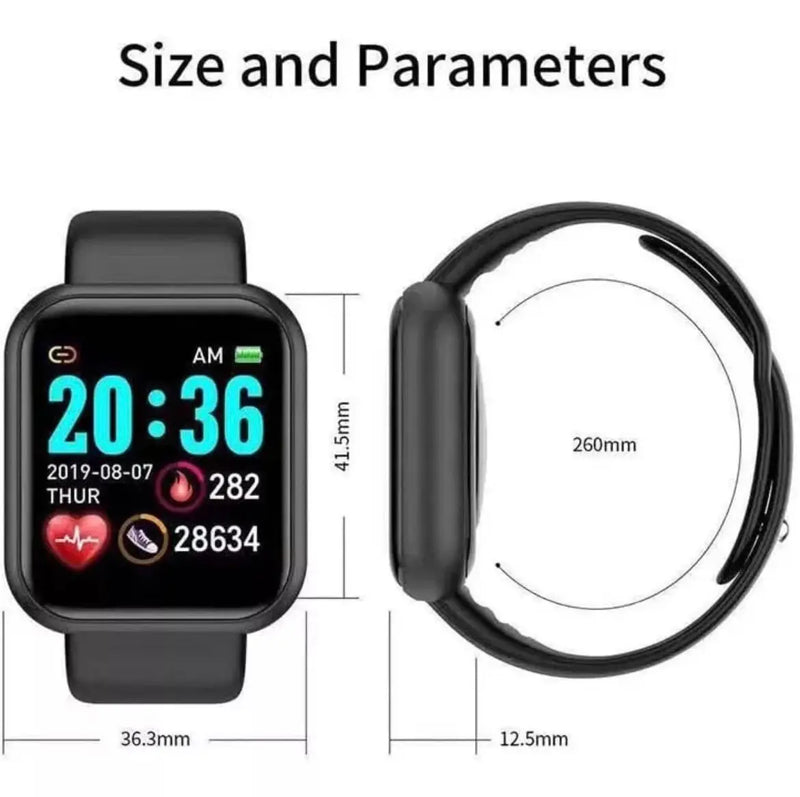 Smartwatch Relógio Inteligente Resistente Á Água Com Marcação De Batimentos Bluetooth