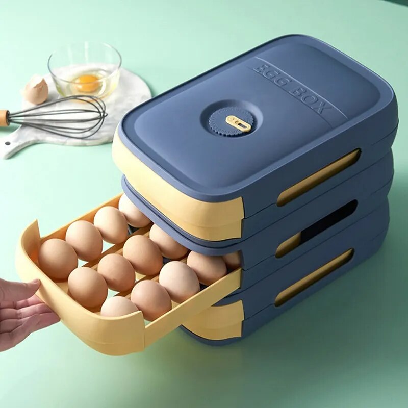 Caixa organizadora de ovos
