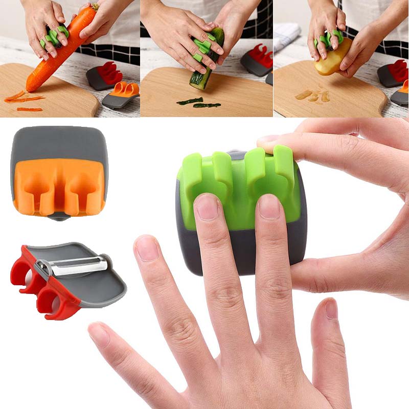 Descascador de legumes para dedos
